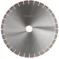 Диск алмазный сегментный по граниту, бесшумный 450 x 40 x 4.2 x 60 x 15mm KRUGO (BSG18B)
