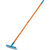 Садовые грабли PR-12S FIBER, 310 х 80 х 1500 мм, 12 прямых зубцов, углеродистая сталь, фиберglasовый черенок, PROLine GRINDA 39652