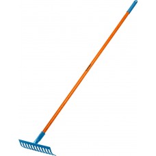 Садовые грабли PR-12S FIBER, 310 х 80 х 1500 мм, 12 прямых зубцов, углеродистая сталь, фиберglasовый черенок, PROLine GRINDA 39652