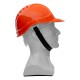Каска защитная из ударопрочной пластмассы, оранжевая Сибртех (89113)