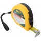 Рулетка Профи, калибр.лента, нейлон.покр., магн.крючок, эласт.корпус черн-желт., двойн.стопор 5 м х 19 мм
