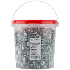 Саморезы для листовых пластин, наконечник-сверло 4,2 х 41 (фасовка Ведро 500 шт) (22841-6В)