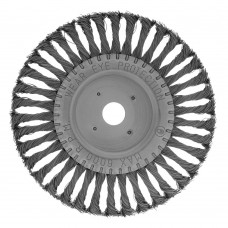 Щетка для УШМ 200 мм, посадка 22.2 мм, плоская, крученая проволока 0.5 мм Matrix (74638)