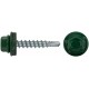 Шурупы кровельные со сверлом 4.8 х 28 зеленый, RAL 6002 250шт. (фасовка) (23512-4)
