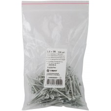 Шурупы оцинкованные, универсальные 3,5 х 35 100 шт Фасовка (20235-0)