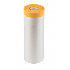 Укрывная пленка с золотистой малярной лентой, статически заряжена, 7 мкр., 140 см х 33 м, Clever Cover, 30-7116