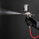 Краскораспылитель пневматический для финишных работ с верхним бачком V 0,1 л, сопло D 0.5 мм Matrix (57318)
