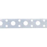 Лента перфорированная, вентиляционная, прямая, 0.55 мм, LP, V 2 см х 25 м, цинк Сибртех (46548)