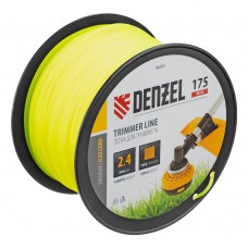 Леска для триммера квадрат, 2,4мм х 175м, на DIN катушке FLEX CORD Denzel (96292)