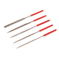 Набор надфилей алмазных, 140 х 70 х 3 мм, 5 шт Matrix