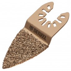 Насадка для МФИ шлифовальная двусторонняя дельта, узкая, HM, по плитке и дереву, 35 мм Denzel (782321)