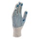 Перчатки х/б, ПВХ покрытие, Точка, 7 класс Сибртех (67703)
