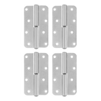Петля накладная ПН1-110 правая, цинк, 4 шт, (Металлист) (91554)