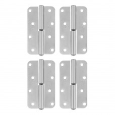 Петля накладная ПН1-110 правая, цинк, 4 шт, (Металлист) (91554)