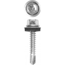 Саморез кровельный 25 х 6.3 мм, цинк, 1500 шт Профессионал СКМ ЗУБР 4-300310-63-025