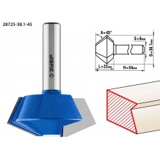 Фреза кромочная конусная 38.1?22 мм ЗУБР Профессионал 28725-38.1-45