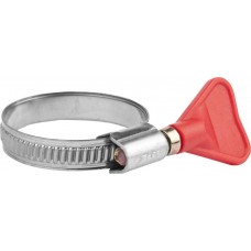 Хомут нержавеющий Бабочка 25 - 40 мм, накатная лента 9 мм, 2 шт ЗУБР Профессионал 37835-25-40