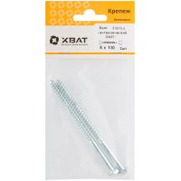 Болт сантехнический 6х100 мм DIN 571, 2 шт 31610-2