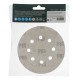 Круг абразивный на ворсовой подложке под липучку, перфорированный, P 80, 125 мм, 5 шт Сибртех (738047)