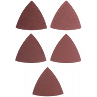 Листы шлифовальные треугольные на тканевой основе, 80 мм, набор 5 шт. (37953)