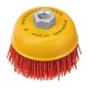 Щетка для УШМ, 100 мм, Чашка, нейлоновая щетина, М14 Denzel (74469)