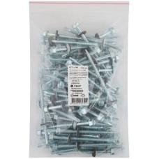 Шурупы кровельные оцинк. некрашеные, со сверлом М6,3 х 90 100шт. Фасовка (23135-0)