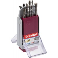 Набор комбинированных сверл 10 шт, 4–8 мм, в супер боксе ЗУБР 4-29704-H10-SB