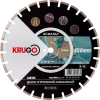 Диск алмазный для асфальта, лазерная сварка 450x25.4x40x3.8x10/15mm KRUGO (LAB18A)