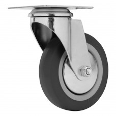Колесо поворотное D 100 мм, крепление платформенное Сибртех (68715)