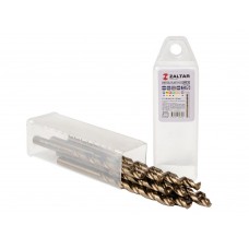 Комплект свёрл по металлу индустриальных, 10 шт, DIN 338, HSS-E Co5, Тип VA, 5xD, O5.00 мм (ZA-74050-S10)