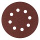 Круг абразивный на ворсовой подложке под липучку, перфорированный, P 60, 125 мм, 5 шт Matrix (73803)