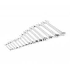 Набор ключей гаечных комбинированных 15 шт. (8-36) хромированных HORTZ