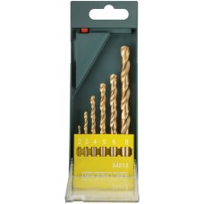Набор сверл HSS по металлу, титановое покрытие, 6 шт. (2-3-4-5-6-8 мм) (34213)