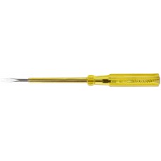 Отвертка индикаторная, желтая ручка 100 - 500 В, 190 мм (56502)