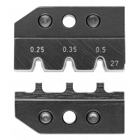 Плашка опрессовочная: штекеры MQS, 0.25/0.35/0.5 мм?, 3 гнезда (KN-974927)