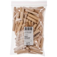 Шкант мебельный 8 х 40 березовый 100 шт Фасовка (31032-0)