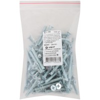 Винт с потайной головкой с полной резьбой оцинкованный DIN 965 5х40 100 шт Фасовка (27777-0)