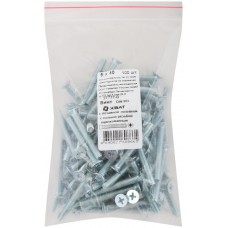 Винт с потайной головкой с полной резьбой оцинкованный DIN 965 5х40 100 шт Фасовка (27777-0)