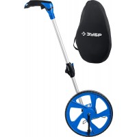 Измерительное колесо курвиметр 0.1-9999 м со складной алюминиевой рукояткой Профессионал ЗУБР 34880