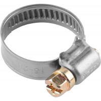 Нержавеющий хомут НХ-9Н, 12 - 20 мм, накатная лента 9 мм, 200 шт ЗУБР Профессионал 37820-12-20-200