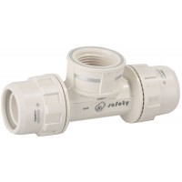 Тройник переходной ШиреФит штуцер с гайкой - внутренняя резьба - штуцер с гайкой 26 мм - 3/4