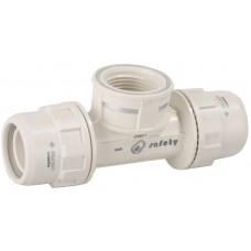 Тройник переходной ШиреФит штуцер с гайкой - внутренняя резьба - штуцер с гайкой 26 мм - 3/4