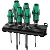 Набор отвёрток 6 пр. подставка TX 10x80/15x80/20x100/25x100/30x115/40x130 TORX Kraftform Plus серия 367/6 Wera WE-028062