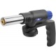 Горелка газовая на цанговый баллон, пласт.корпус с рукоятью, с пьезоподжигом, сопло 22 мм (67658М)