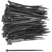 Хомуты нейлоновые, черные д/проводов 100 шт., 80х2,5 мм (60388)