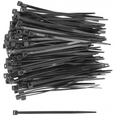 Хомуты нейлоновые, черные д/проводов 100 шт., 80х2,5 мм (60388)