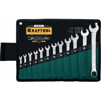 Набор ключей гаечных комбинированных 6 - 22 мм, 12 шт KRAFTOOL 27079-H12