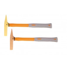 Молоток для удаления ржавчины 300 гр AlCu рукоятка фиберглас, искробезопасный 190-1004, HORTZ