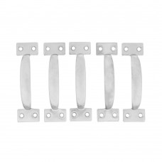 Ручка-скоба РС-90 цельнотянутая, цинк, 5 шт, (Металлист) (91593)