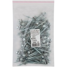 Шурупы кровельные некрашеные, со сверлом 4.8 х 80 100шт Фасовка (23480-0)